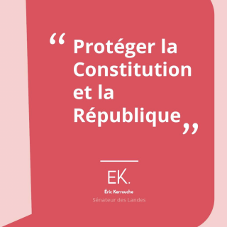 PROTÉGER LA CONSTITUTION ET LA RÉPUBLIQUE